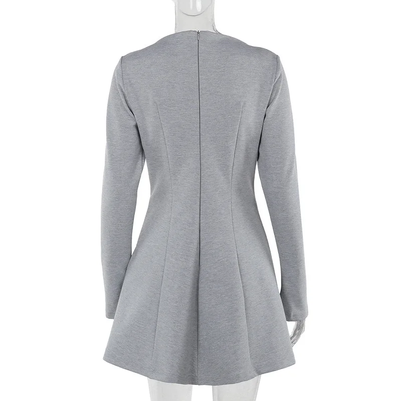 JULISSA MO Elegant Round Neck Women Dress Black Long Sleeve High Waist Mini Dress Female Autumn A-line Slim Party Clubwear 2025 20 JULISSA MO Elegant Round Neck Women Dress Black Long Sleeve High Waist Mini Dress Female Autumn A-line Slim Party Clubwear 2025
