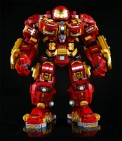 New 2000+Pcs Marvel Toys Building Blocks Avengers Iron Man Superheroes Bricks Model Hulk Buster Mecha Gifts for Boys Adult Kids 2