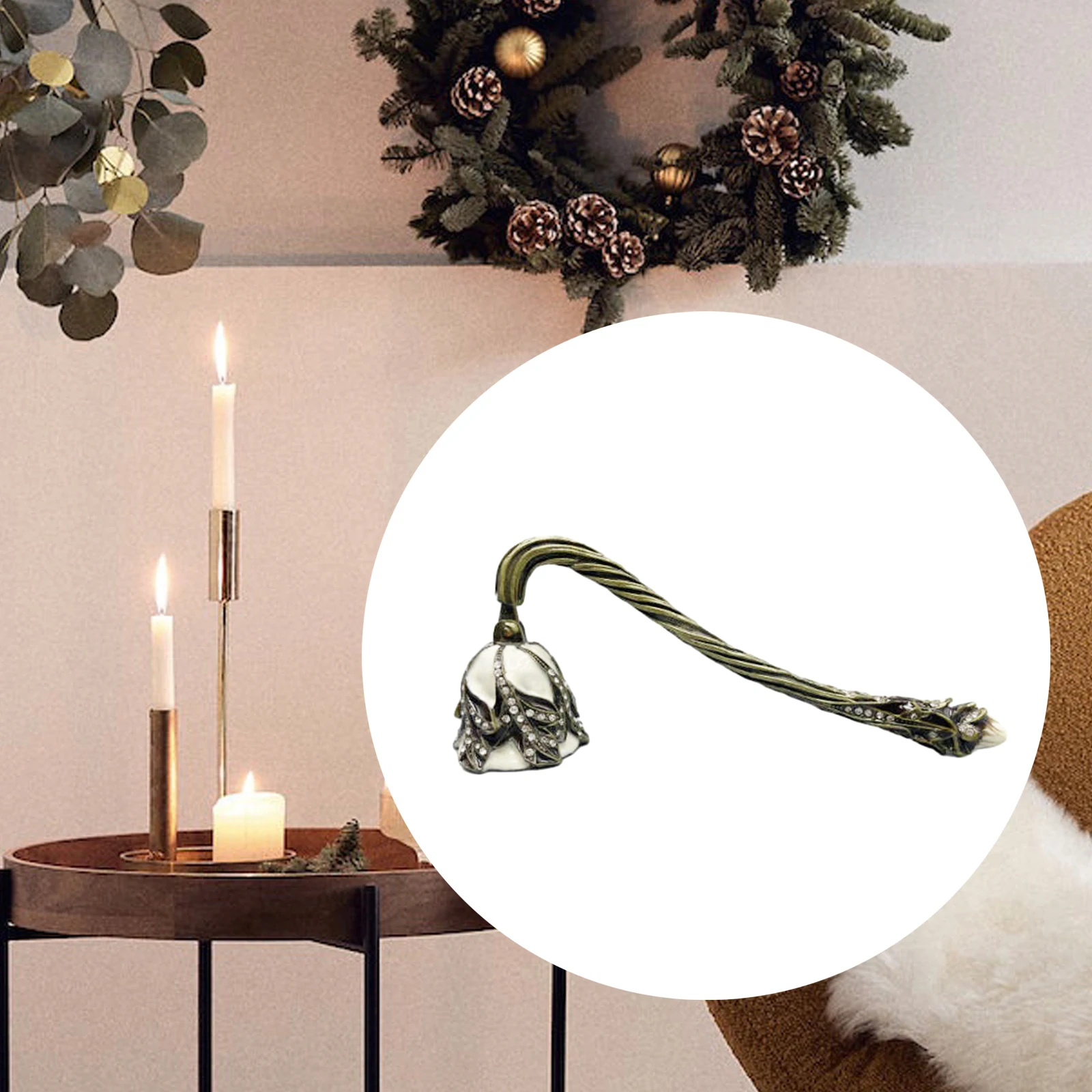 Candle Snuffer Gift for Candle Lovers Putting Out Flame Professional Retro Wick Flame Snuffer Extinguishing Tool