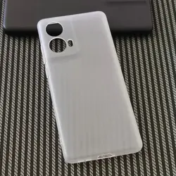 Soft TPU Silicon Matte Shockproof Phone Case - Protective Back Cover s for Moto S50 Neo (Transparent)
