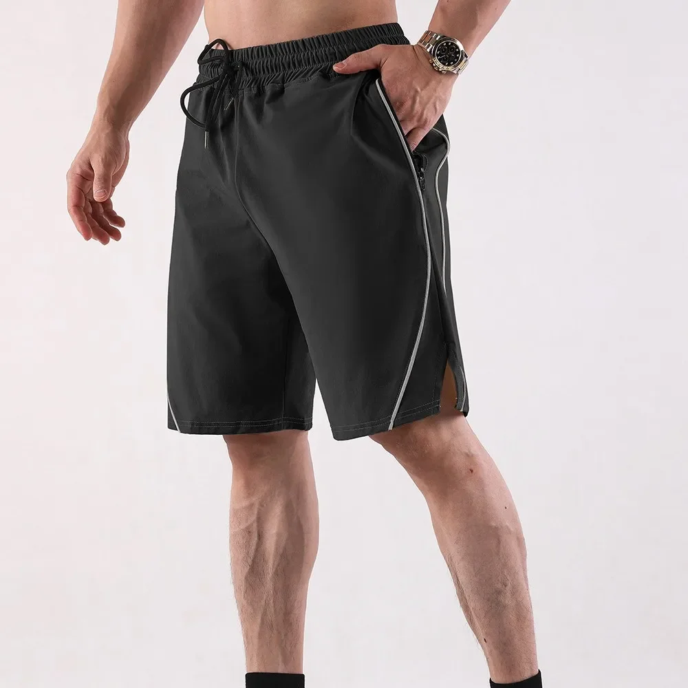 Quick Dry Fitness Shorts Summer New Loose Elastic Outdoor Breathable Five-Point Pants Men's Sport Casual Shorts Quick Dry