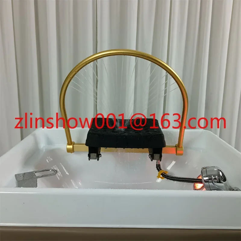 New Mobile Shampoo Basin Barber Shop Spa Fumigation Water Circulation Head Treatment Facial Bed Massage Couch Shampoo Chair 3