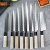 Japanese Knife Set Chef's Fish Filleting Knife Sashimi Sushi Slicing Knife Maple Handle Utility Paring Cooking Tools 4