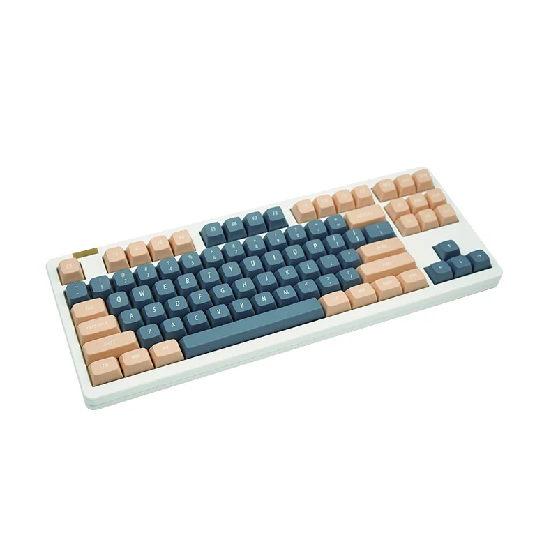 Retro Azul Teclado Mecânico Keycaps Rosa Vintage Keycaps Double Shot Custom Keycaps 137 Teclas Idobao eu - Imagem 5