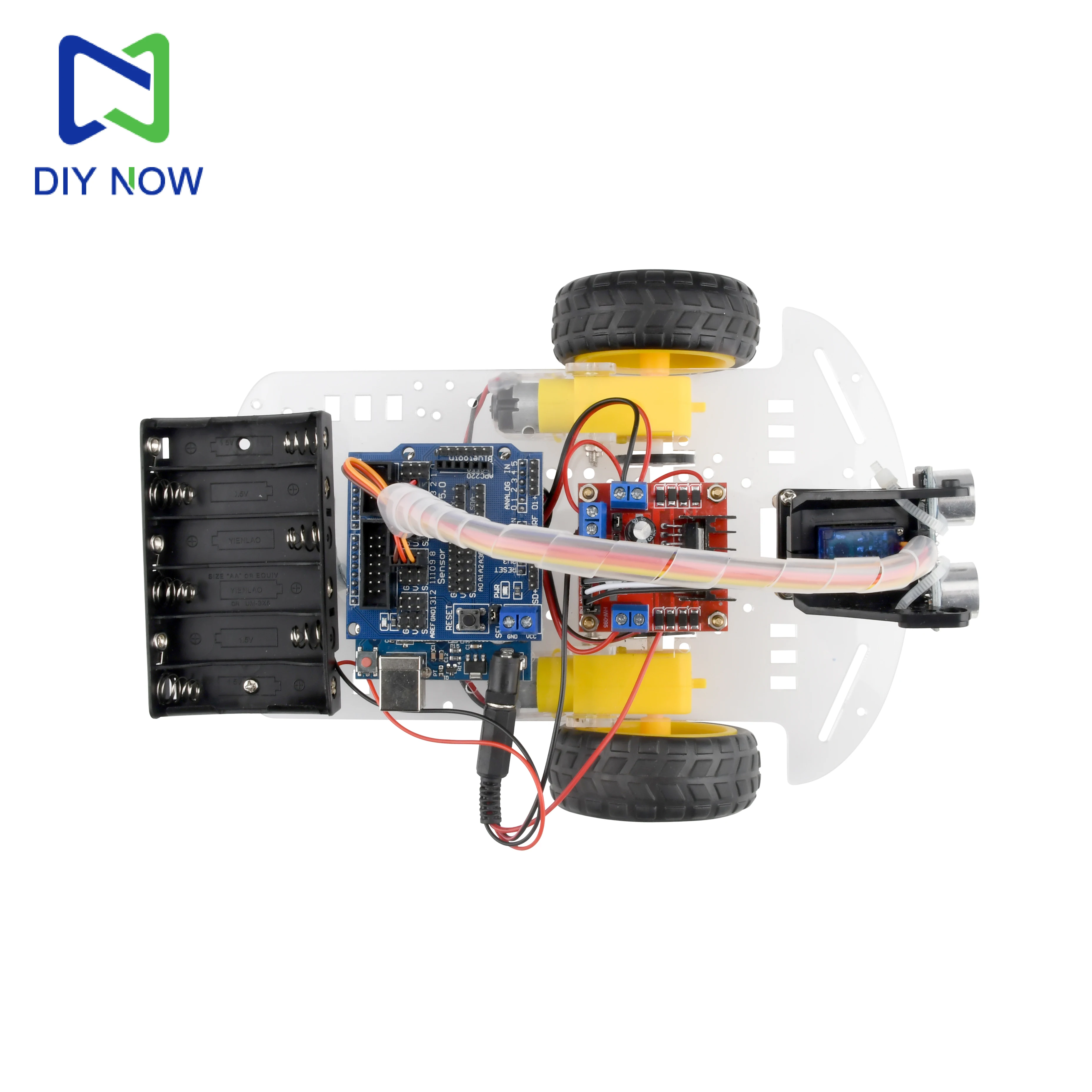 Auto con Sistema di Evitamento Ostacoli a Ultrasuoni, Kit Auto Intelligente Fai-da-Te, Kit Robot Programmabile con Telecomando Compatibile con Arduino - immagine 5