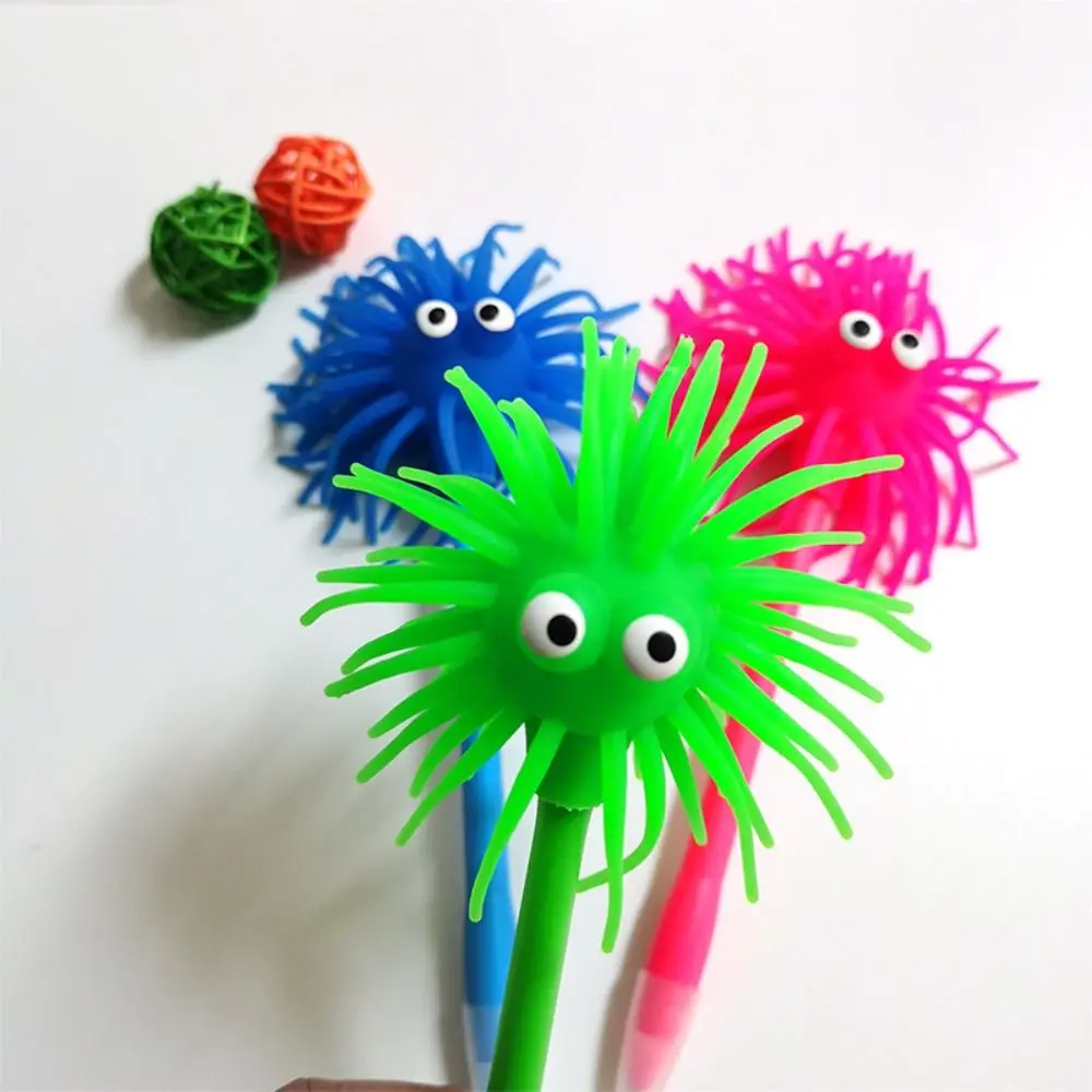 Cartoon Writing Neutral Gel Pens Fluffy Quick-Drying Signature Pen 1mm Ballpoint Pen Stationery