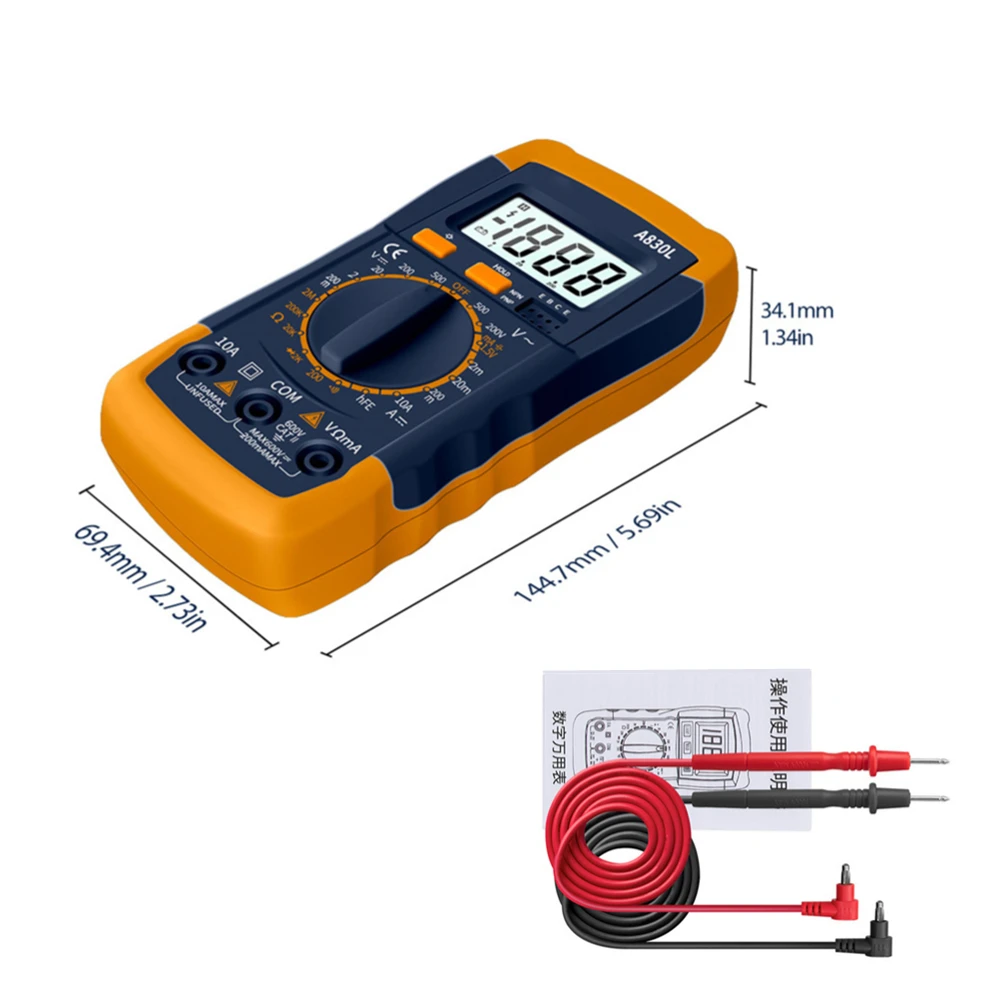 A830L-LCD-Digital-Multimeter-AC-DC-Voltage-Diode-Freguency-Multitester ...