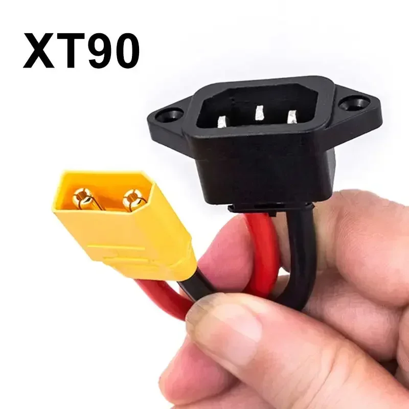 남성 여성 XT60 XT90-C14 3 핀 전원 소켓, XT60 XT90 배터리, 자동차 충전 와이어 커넥터, 새로운 에너지 전기 자전거 충전 케이블