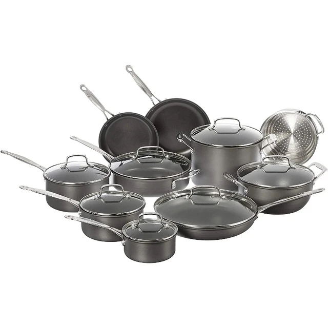 Cuisinart Chef's Classic Non-Stick Hard Anodized 3 Quart. Saucepan with  Cover