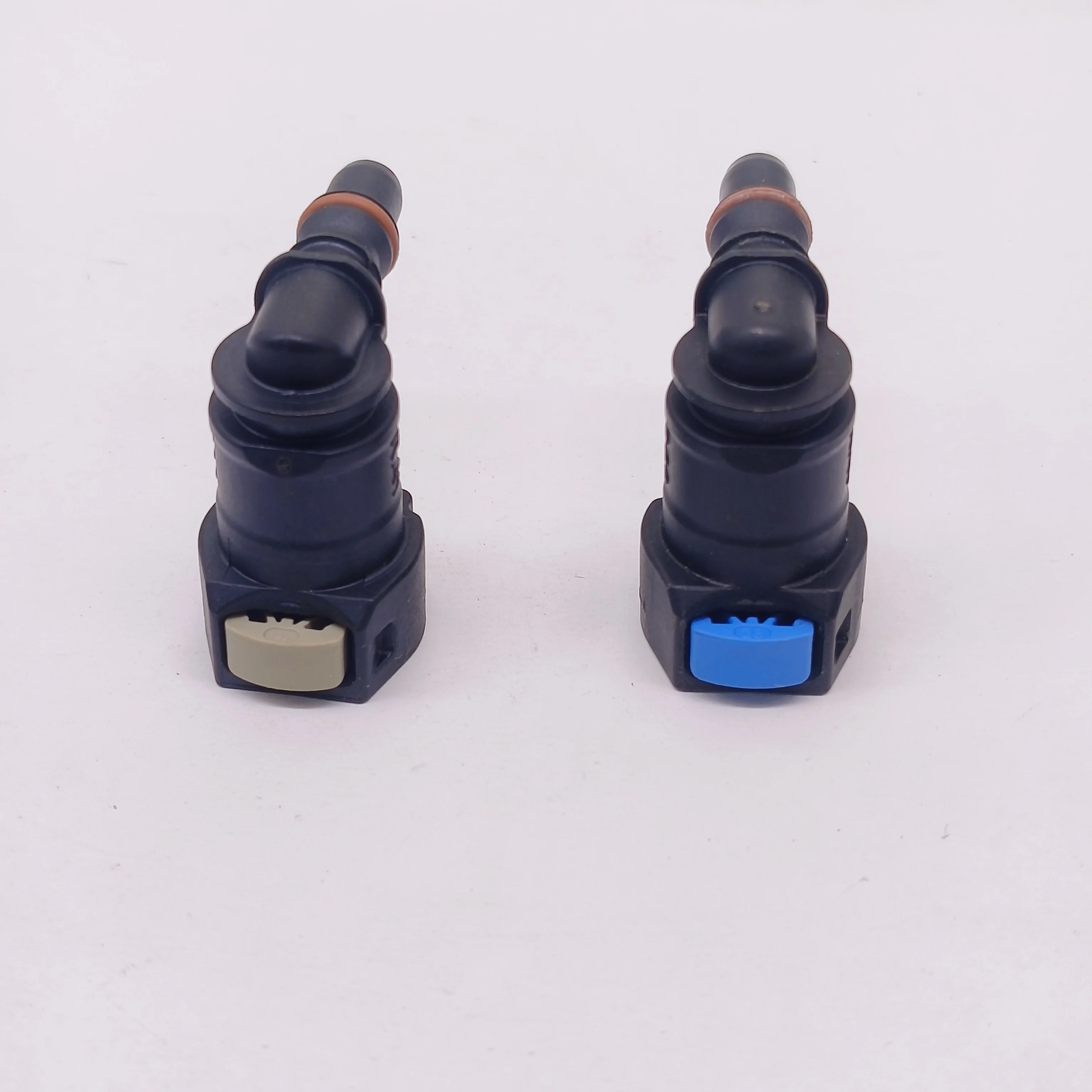 Auto Car Fuel Line Hose Quick Release Connector 2pcs x 7.89 ID6 90&deg; Female Carburetor Part