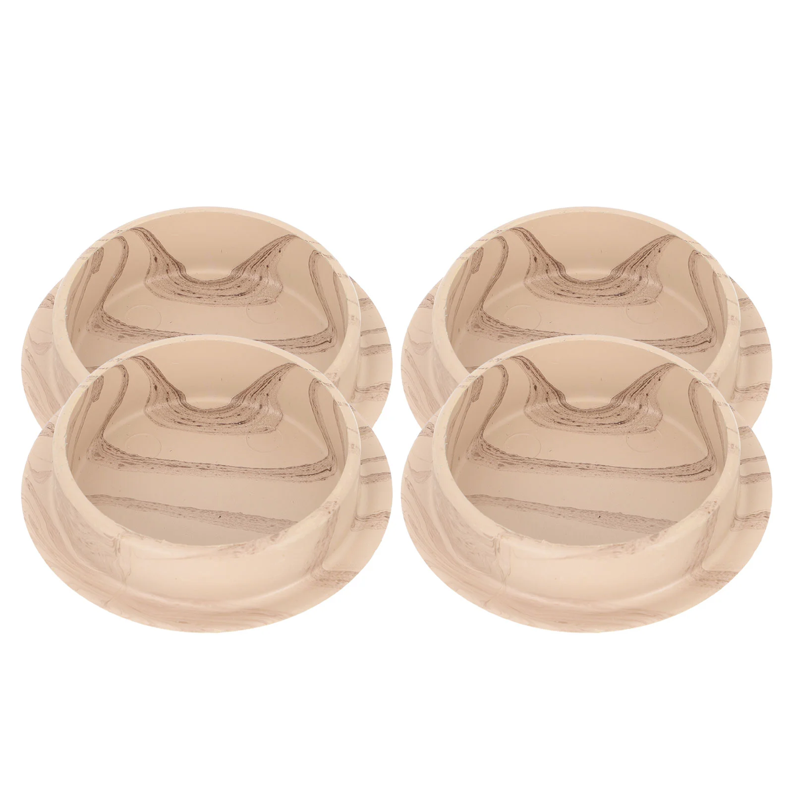 

4 Pcs Fixed Caster Cup Area Rugs Non-skid Furniture Pads Floor Mat Cups Plastic Leg Caps Hardwood Protectors for Floors