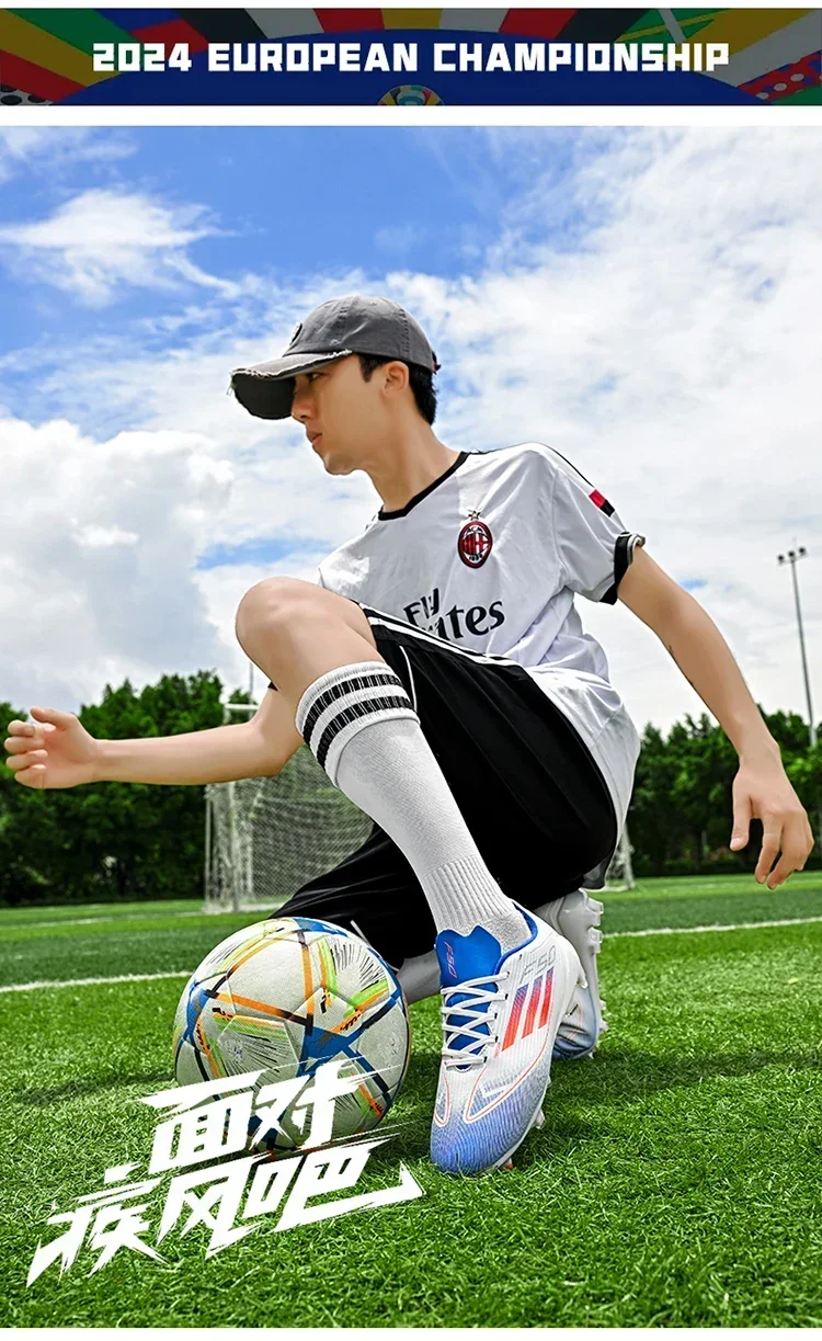 Description Picture 4 of itemHigh Quality Football Shoes Men Soccer Shoes Grass Training Football Field Boots Professional Original Non Slip Chuteira Campo