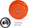 Aluminum Universal Bump Feed Line Trimmer Head Thread Size M10x1.25 Left Hand Lawn Mower Grass Cutter Garden Tool Accessories 4