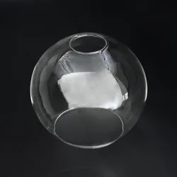 D13cm D15cm D18CM D20cm D25cm Hand Blown Clear Glass Globe Lamp Shade Replacement with 2 Ends Opening  Glass Cover Ball Lampshad