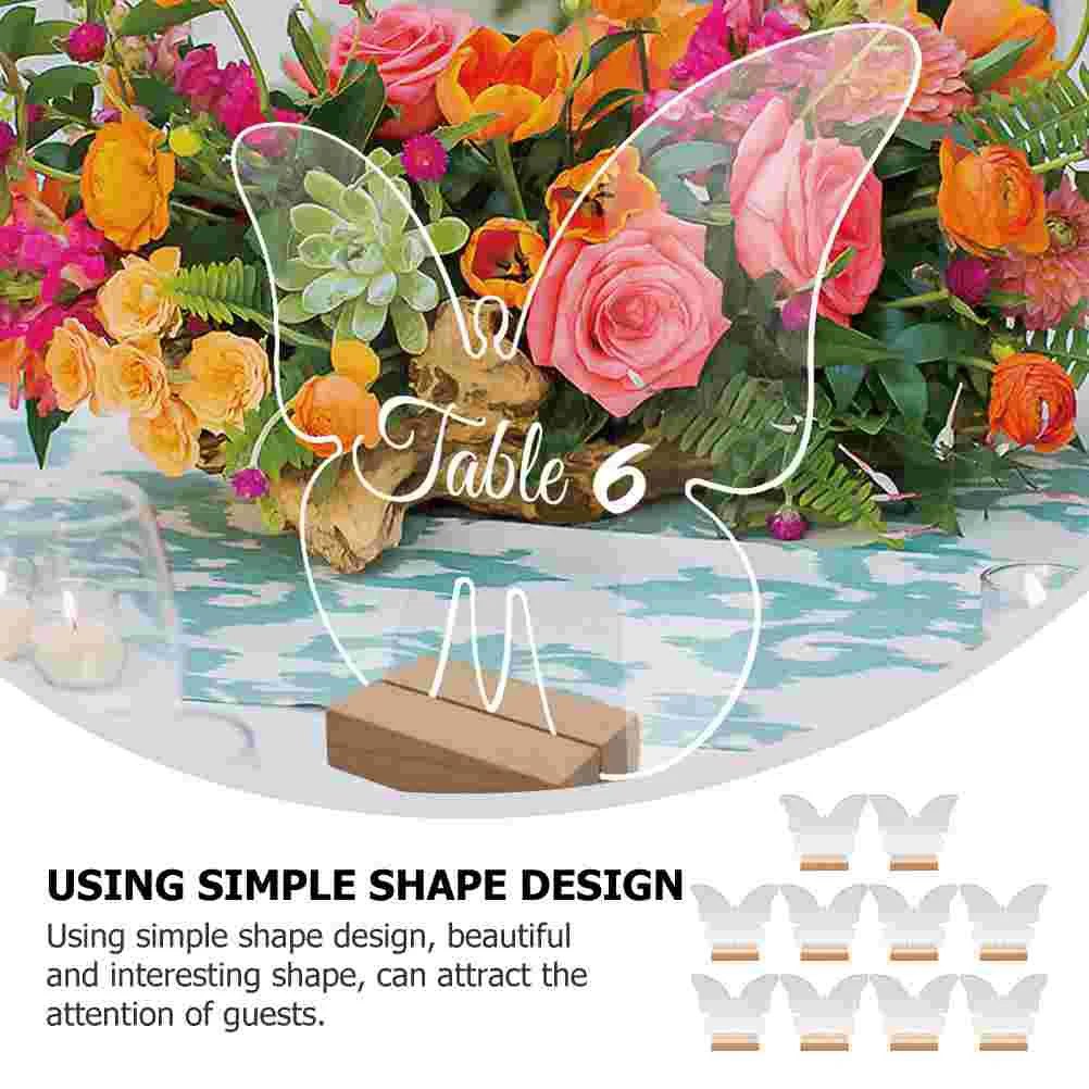 Butterfly Shaped Acrylic Place Cards Seating Chart Wedding Signs Reserved Table Banquet Party Supplies Festive Decorations place card holders place cards floral card holders