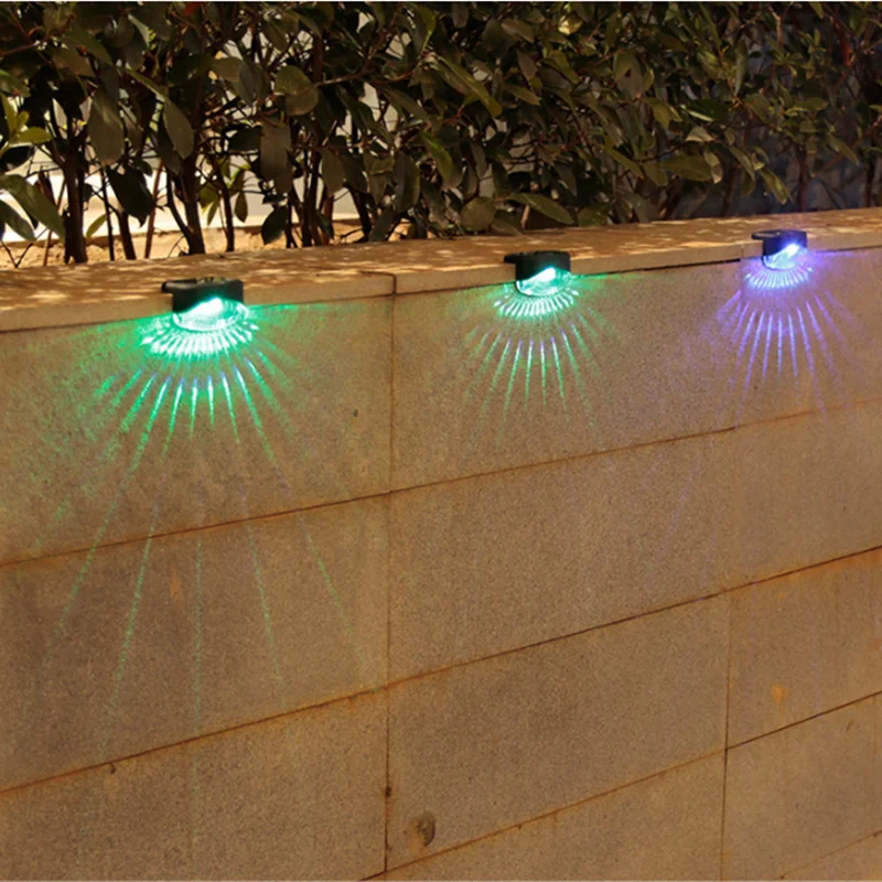Luce Solare A Led Per Esterni Luci Da Parete Per Scale Pathway Yard Patio Steps Lampade Decorazione Da Giardino Impermeabile Luci Notturne Solari