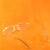 Titanium Alloy 15 Layers Coated Medical Silicone Nose Pads Antislip Temple Rimless Frame Reading Glasses +0.75 +1 +1.25 To +4 3