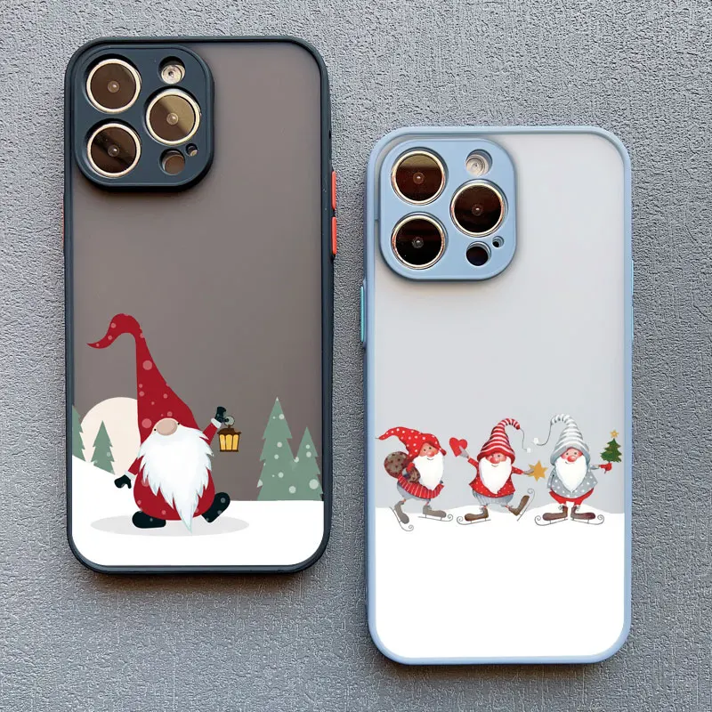 Neujahr Weihnachten Santa Claus Handy hülle für iPhone 14 13 12 11 Pro Max Mini 15 Pro Max xs xr x 15 14 8 7 plus süße Rück abdeckungen – Detail 18