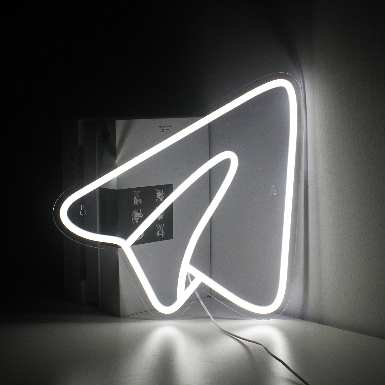 ineonlife LED Neon Sign Light Acrylic girl child airplane Wall Hanging Bar Party Club shop aesthetic room Home Bedroom DecorGift toy traffic toys for kids sound light mini cones sign models plastic signs signal plaything child