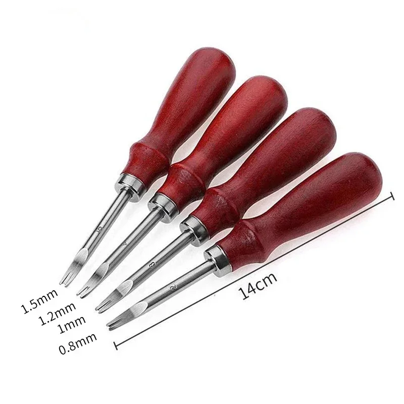 0.8/1.0/1.2/1.5Mm Sharp Leather Edge Beveler Leather Craft Skiving Beveling Knife Cutting Hand Craft Tool Edge Cutter