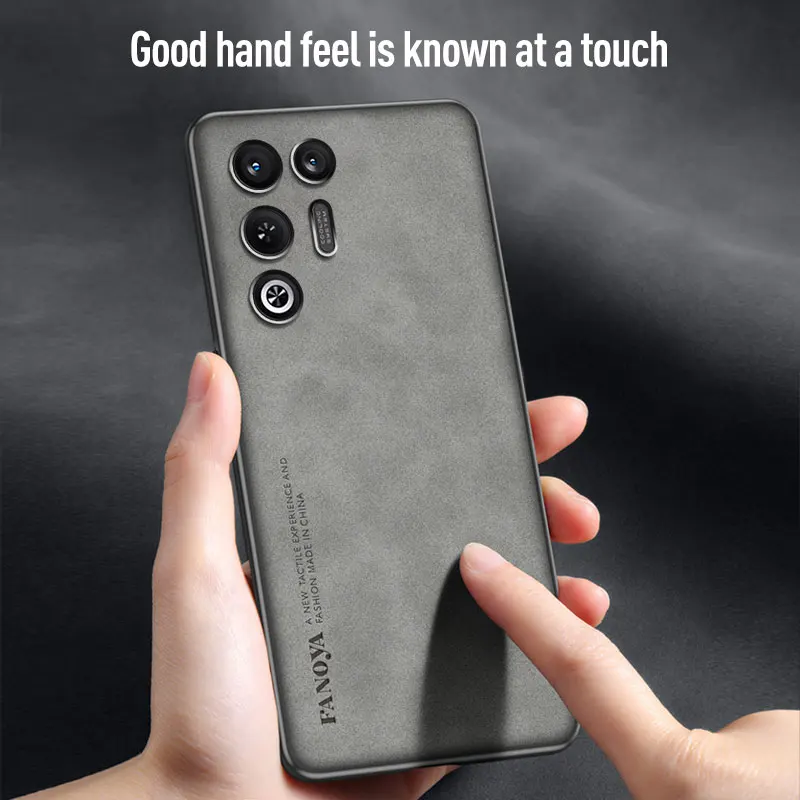 Luxurious PU Leather Sheepskin Feel Phone Case - Premium Protective Cover