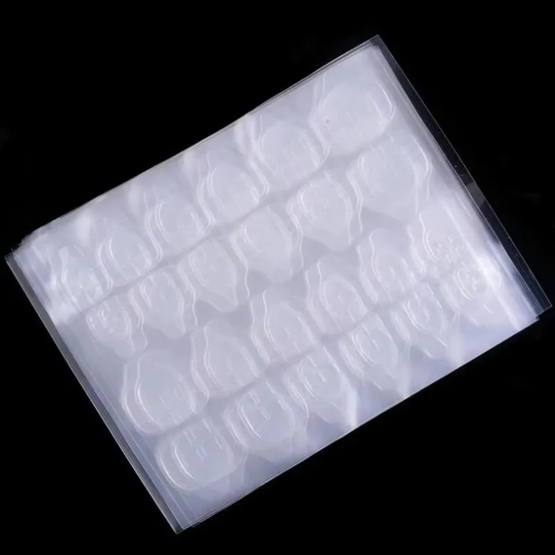 Double-Sided Nail Jelly Glue Transparent Fake Nail Art Tape Glue Sticker DIY Reusable Accessories