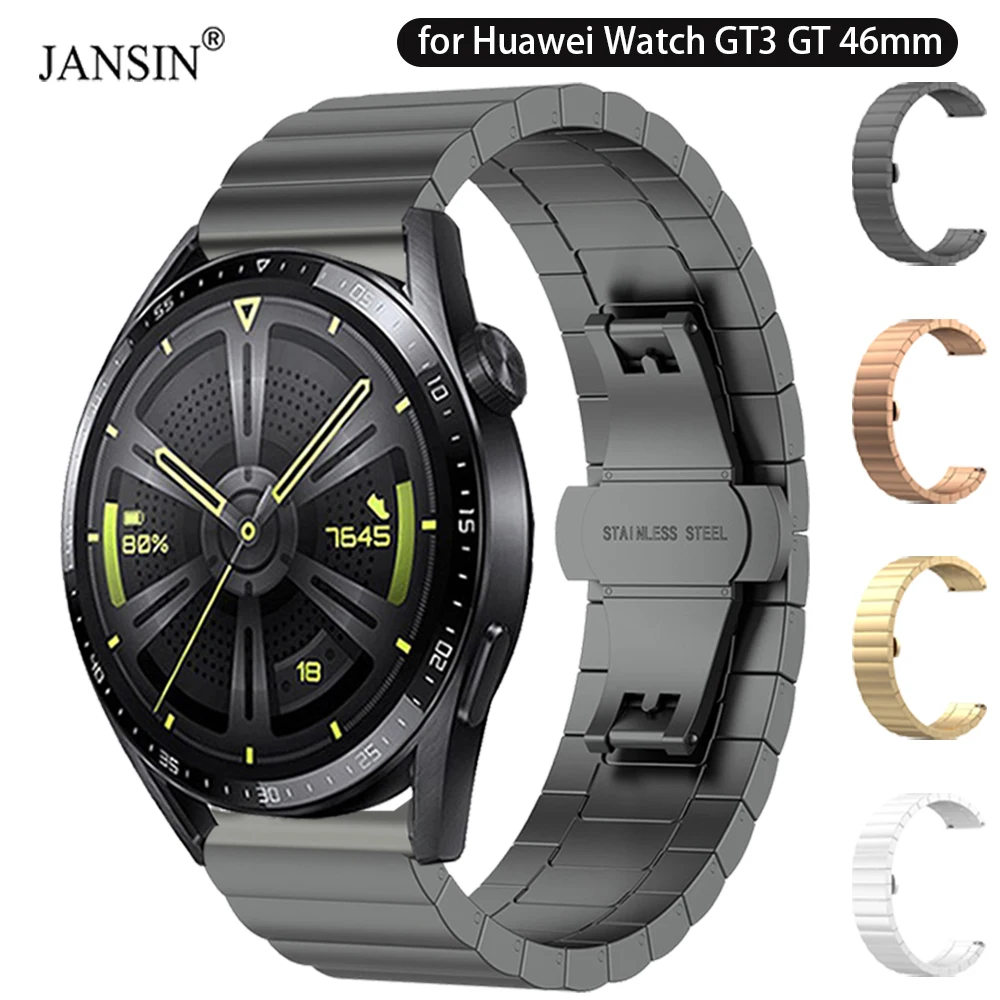 

Stainless Steel Metal Strap for Huawei Watch GT3 GT 46mm Bracelet Watch Band for Huawei Watch GT 3 Runner 46mm Wristband Correa