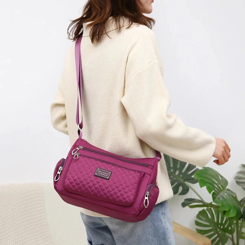Fashion Multi-pocket Shoulder Women's Bag Waterproof Oxford Crossbody Bag Brand New Messenger Handbag Shopping Mom Tote
