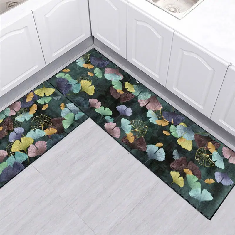 Long Kitchen Mat Kitchen Rugs Hallway Soft Carpet Home Entrance Doormat Bathroom Nonslip Floor