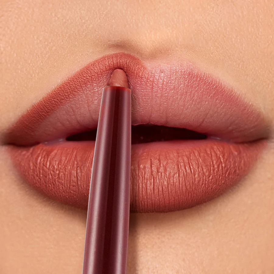 PHOFAY Lipliner Waterproof Matte Lip Pencil Red Contour Tint Lipstick Long Lasting Non-stick Cup Moisturising Lips Makeup 2