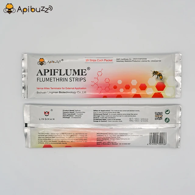 Apibuzz Apiflume 20-Csík Méhészet Flumethrin Csíkok Varroa Atkák Vezérlése Méhek Tartó Berendezések Apicultura - Image 4