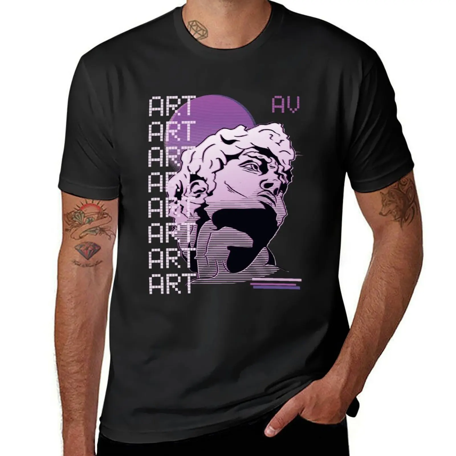 Vaporwave Art ,Vaporwave Aesthetic T-Shirt plain funnys Short sleeve tee aesthetic clothes men t shirt