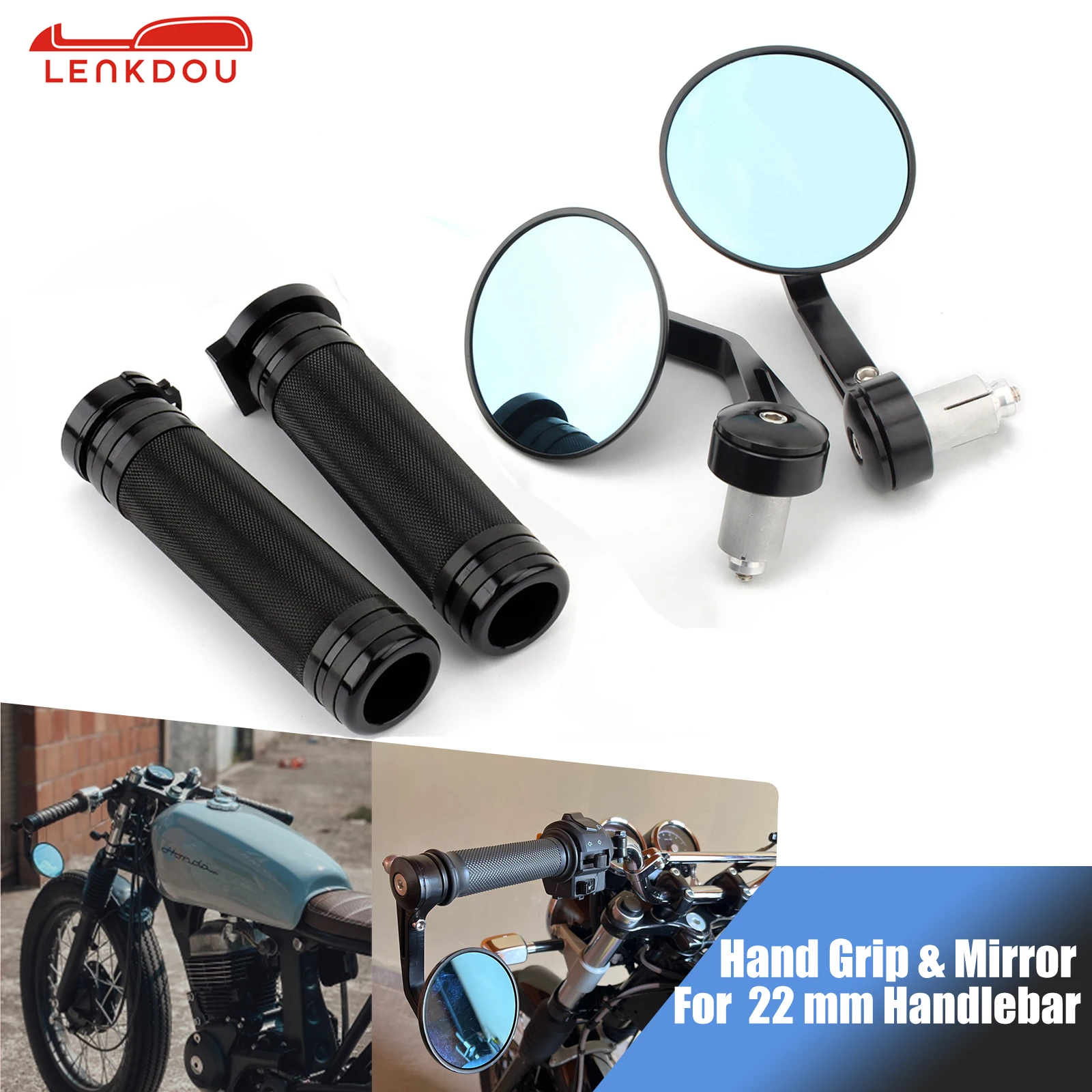 

Универсальные ручки для руля 7/8 дюйма 22 мм, крышка и стержень, ручки для зеркал, ручки, кабель, боковое зеркало заднего вида, аксессуары для мо...