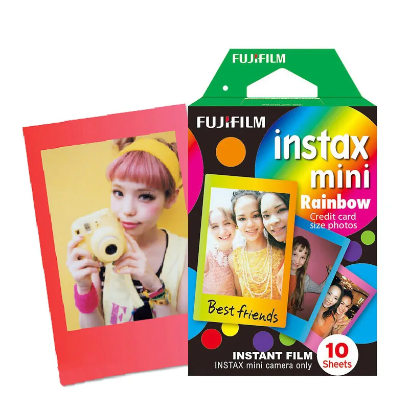 10-50 Sheets Fuji Fujifilm Instax Mini Film for 12 7+ 9 11 40 70 90 25 Iiplay Iink Instant Cameras Photo Instant Camera