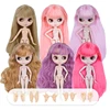 Blyth Doll 1/6 BJD Dolls Joint Body White Shiny Face Nude Doll With Extra Hands Anime Collection Toy for Girls Gift 1