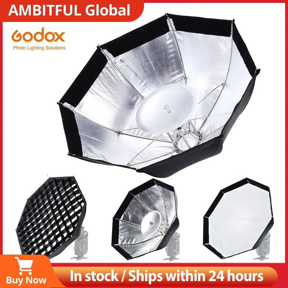 Godox AD-S7 다기능 소프트 상자 팔각형 벌집 그리드 우산 Softbox witdro 플래시 스피드 라이트 AD200 AD..