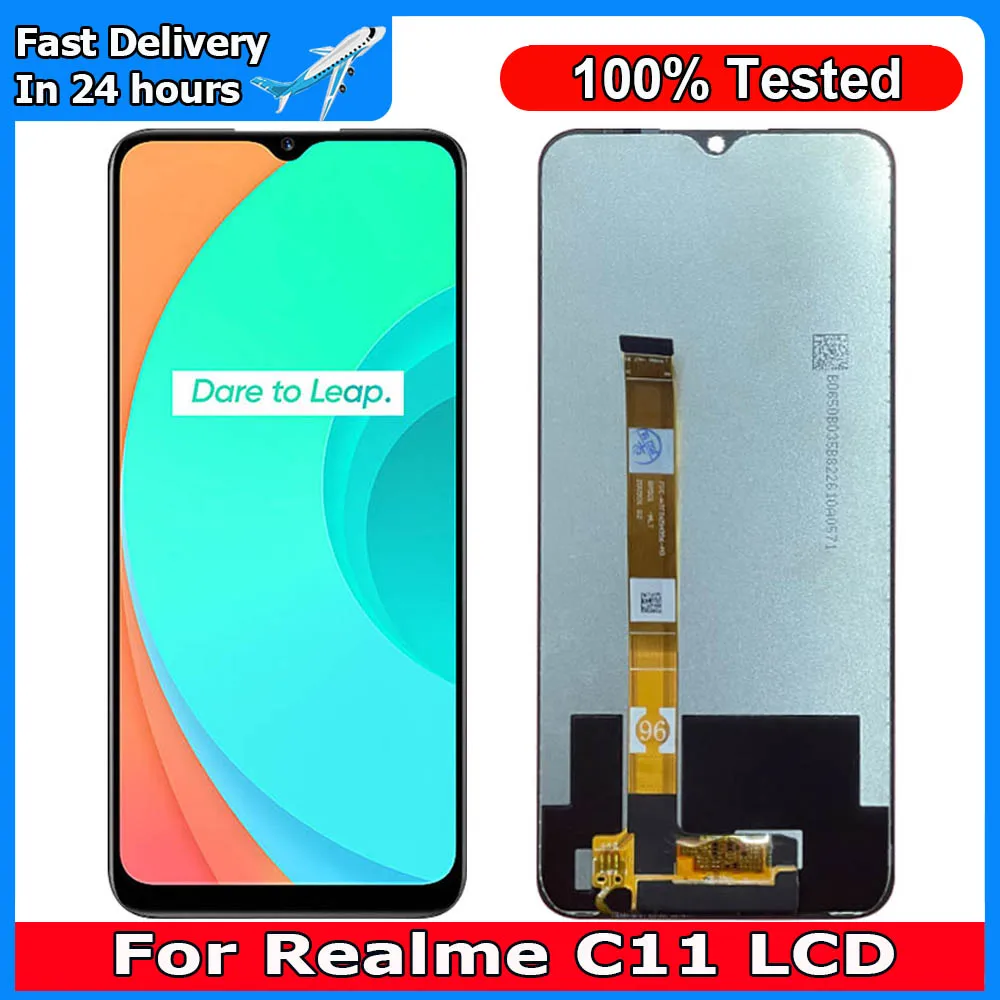 

6.5"Original For Realme C11 LCD Display Touch Screen Sensor Digiziter Assembly Replace For Realme C11 LCD With Frame RMX2185