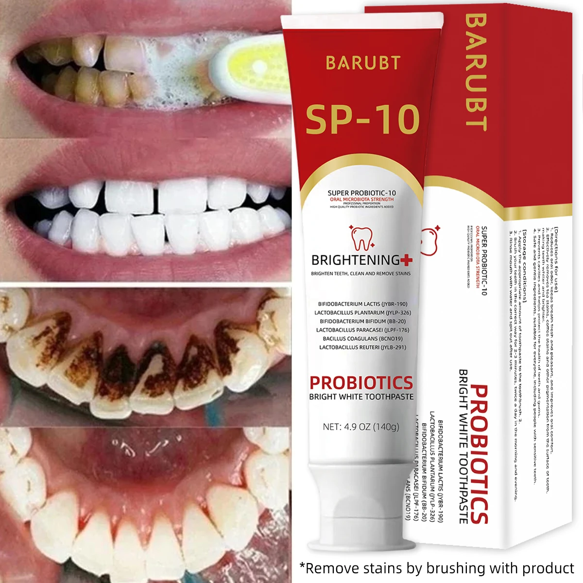 Teeth Health Product Cross -border summer explosion BarUBT probiotic tooth care toothpaste care toothpaste