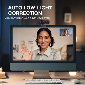 EMEET USB Webcam 2K Autofocus Mini Camera for Laptop Computer Web Camera with Dual Mics for Youtube Zoom Video Camera 2K Webcam 4