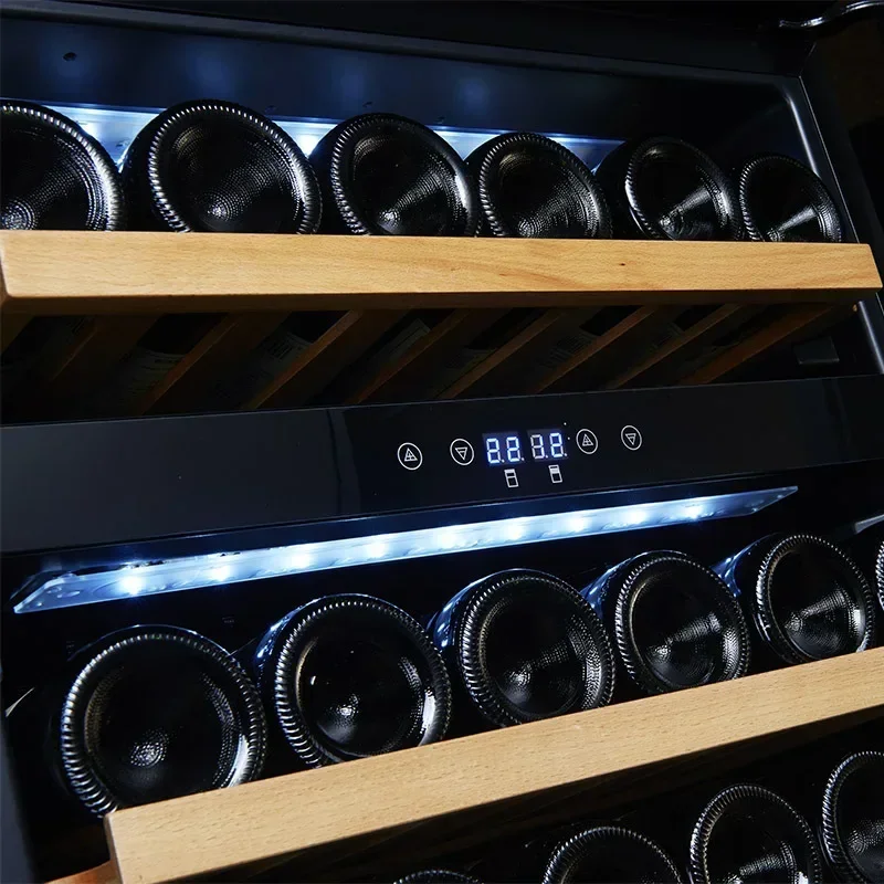 Red Wine Shelf Constant Temperature Wine Collection Cabinet Home Cabinet Dual Temperature All Stainless Steel