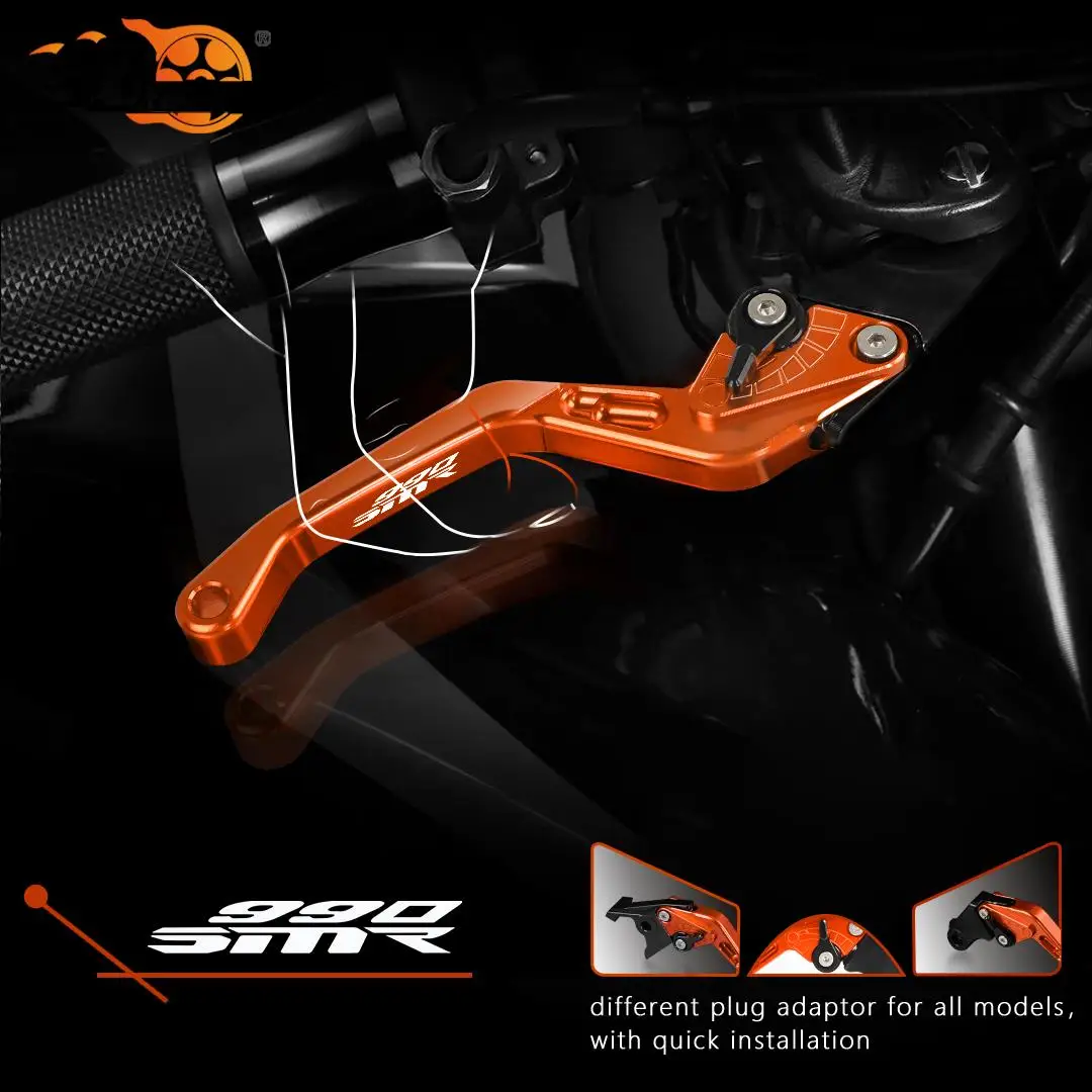 

Аксессуары для мотоциклов с ЧПУ, рычаги с регулируемой ручкой, рычаг тормоза и сцепления для 990 SMR 990SMR 2009 2010 2011 2012 2013-2009