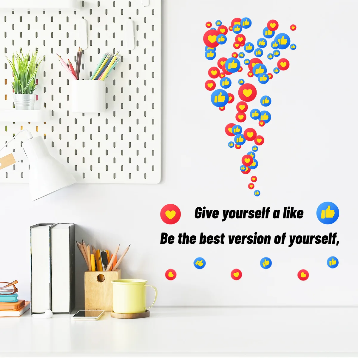 

Love Inspirational English Words Wall Stickers, Living Room and Room Decoration, Self-Adhesive, Wholesale