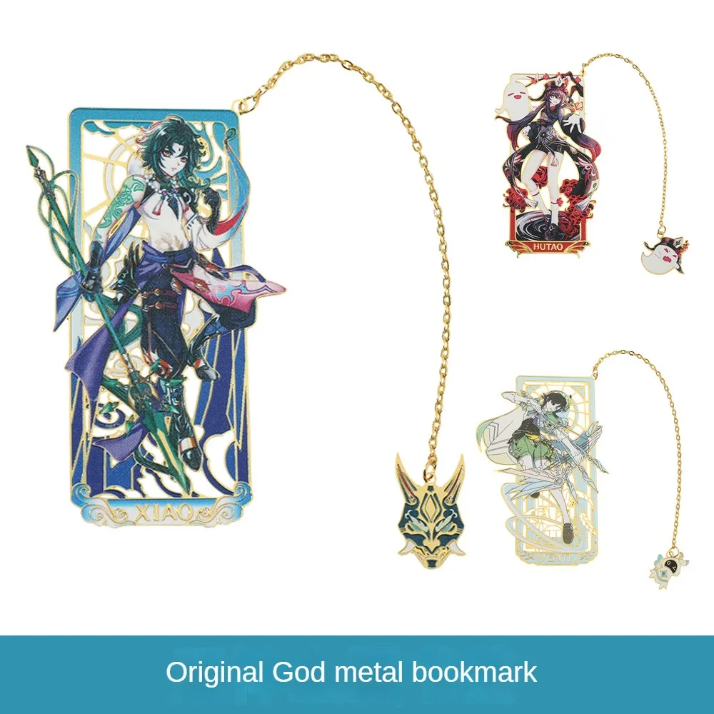 

Genshin Impact Animation Surrounding Mandrills Wendy Bookmarks Advanced Zinc Alloy Anime Hollowed Out Bookmarks Christmas Gifts