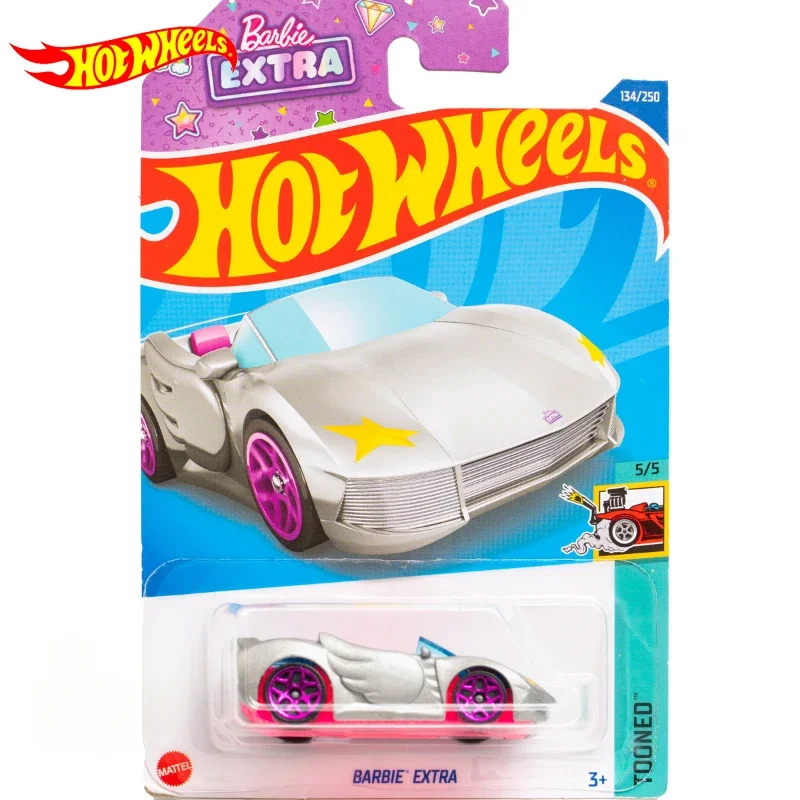 

Original Hot Wheels Car Barbie Extra TOONED 1/64 Pink Carro Model Alloy Diecast C4982-TAO-134 Boys Collect Toys for Girls Gift