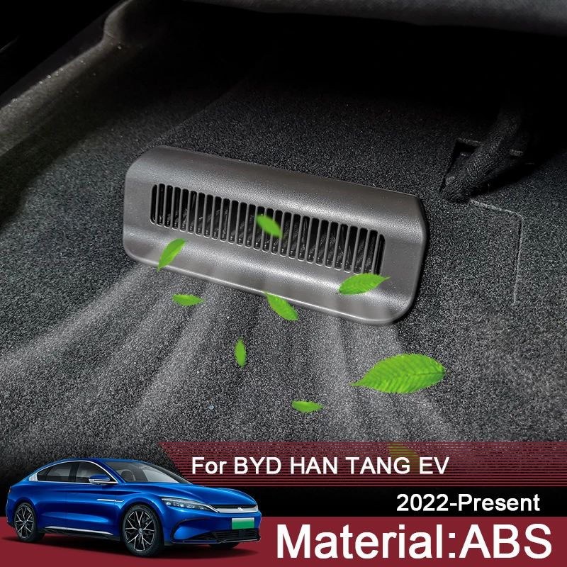 

2PCS For BYD HAN TANG EV 2022-Present ABS Car Styling Air Outlet Under Seat Cover Frame Protective Stickers Auto Accessories