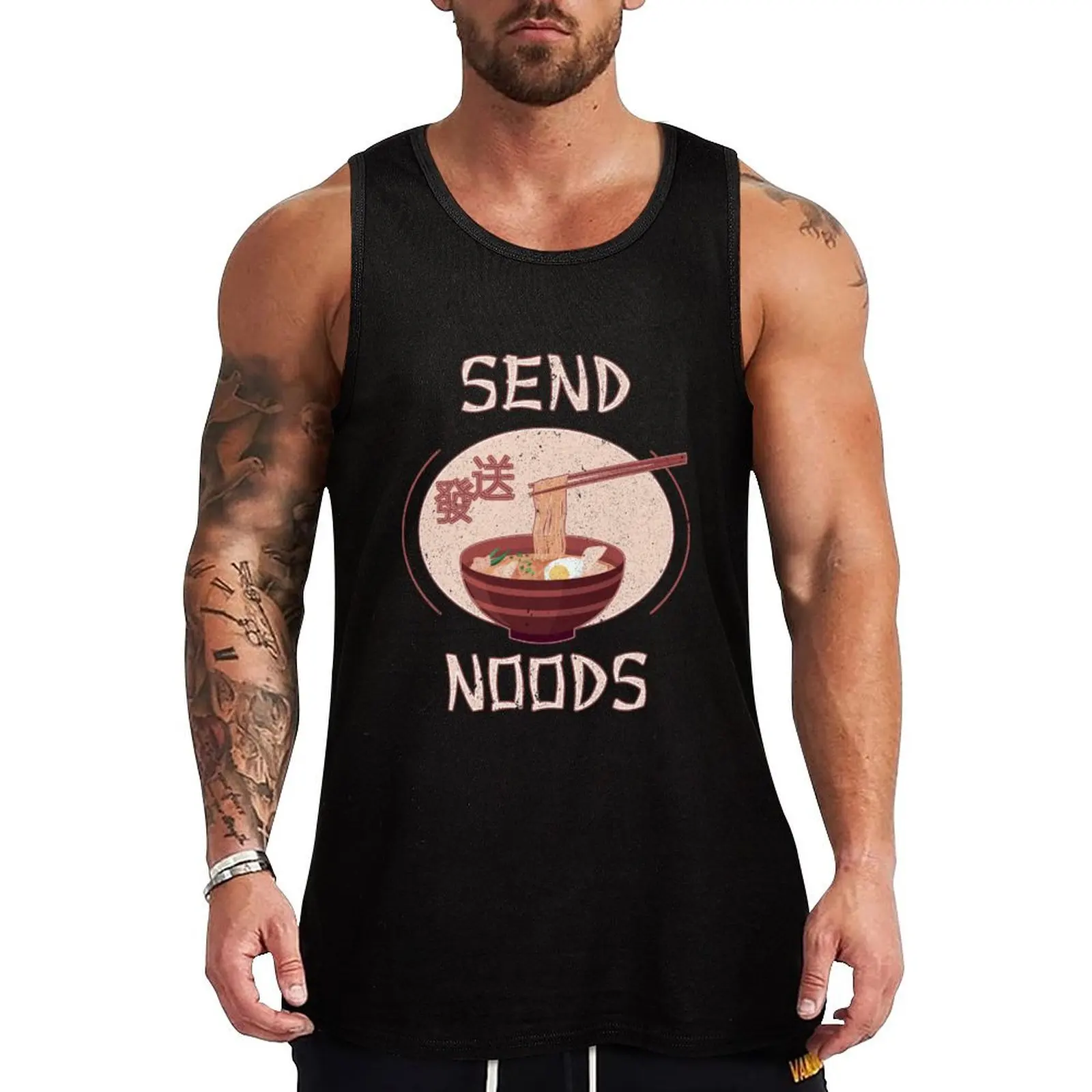 Send Noods Noodles Tank Top Men's sports t-shirt gym men