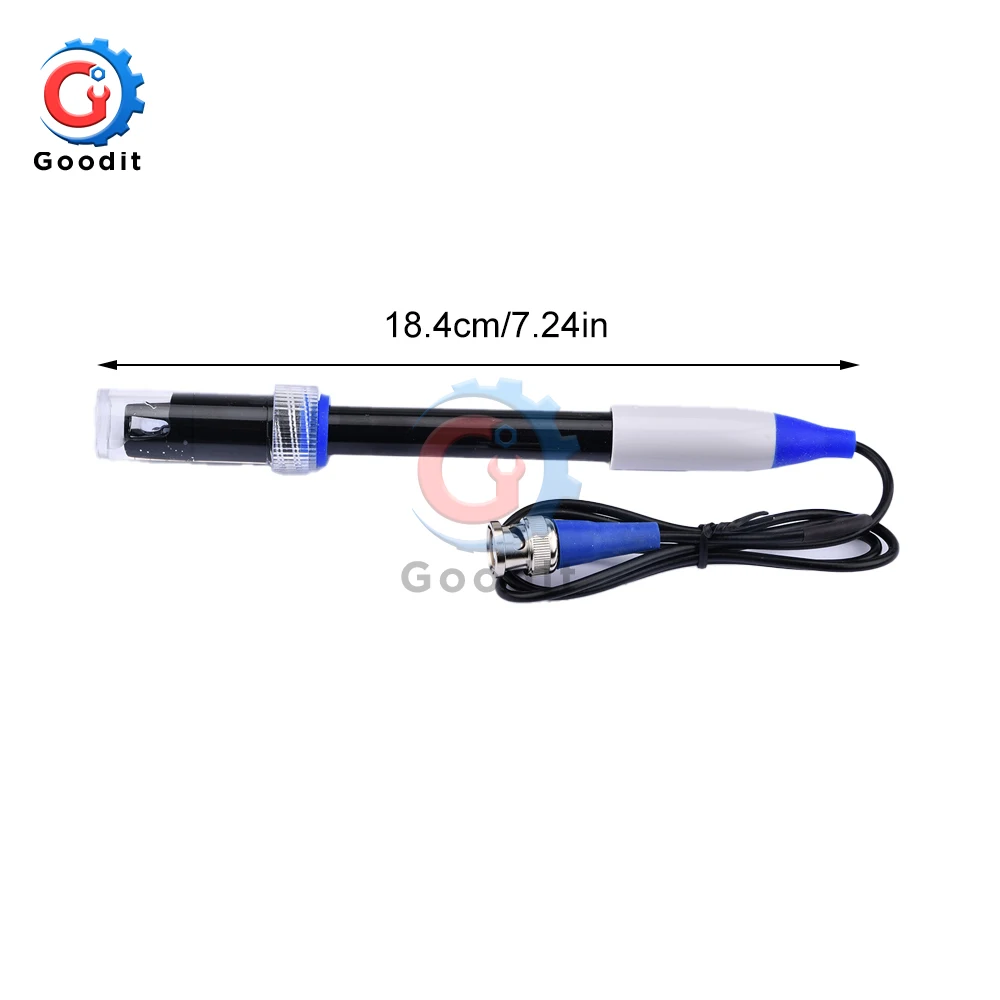PH4502C 0-14 PH Meter Value Detector module Detection Hydroponic Sensor Module Monitoring Controller BNC Block Electrode Probe 6