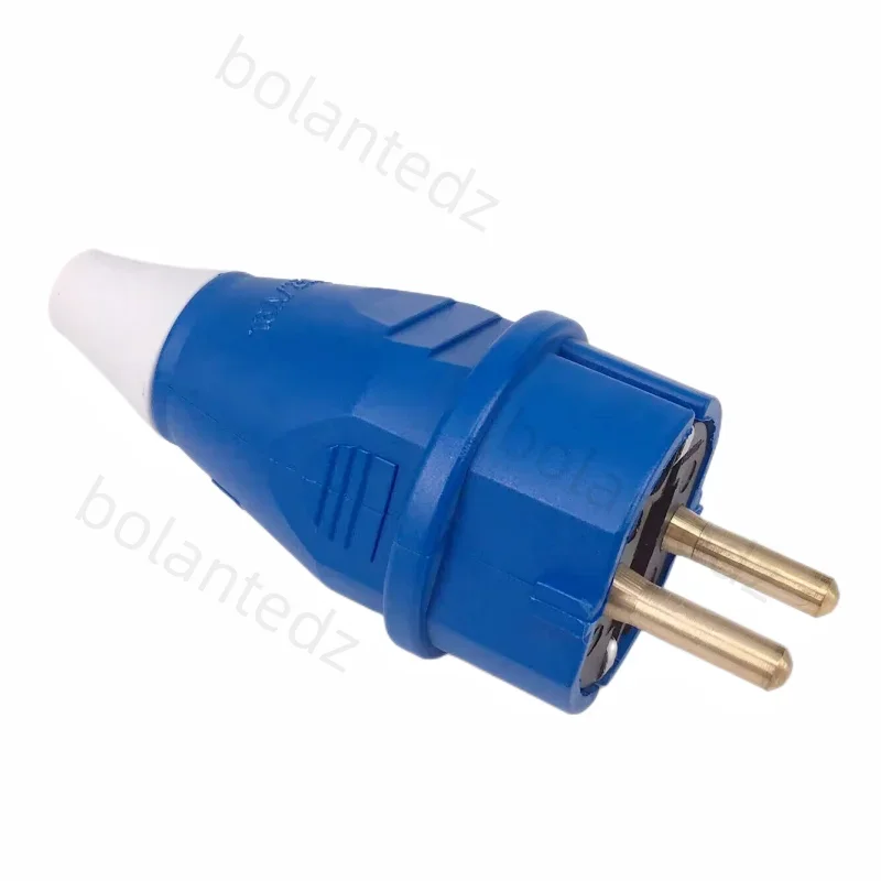 EU European Waterproof IP54 2Pin Electric Power Male Plug Female Schuko Rewireable Detachable Socket Adapter Extension Cord