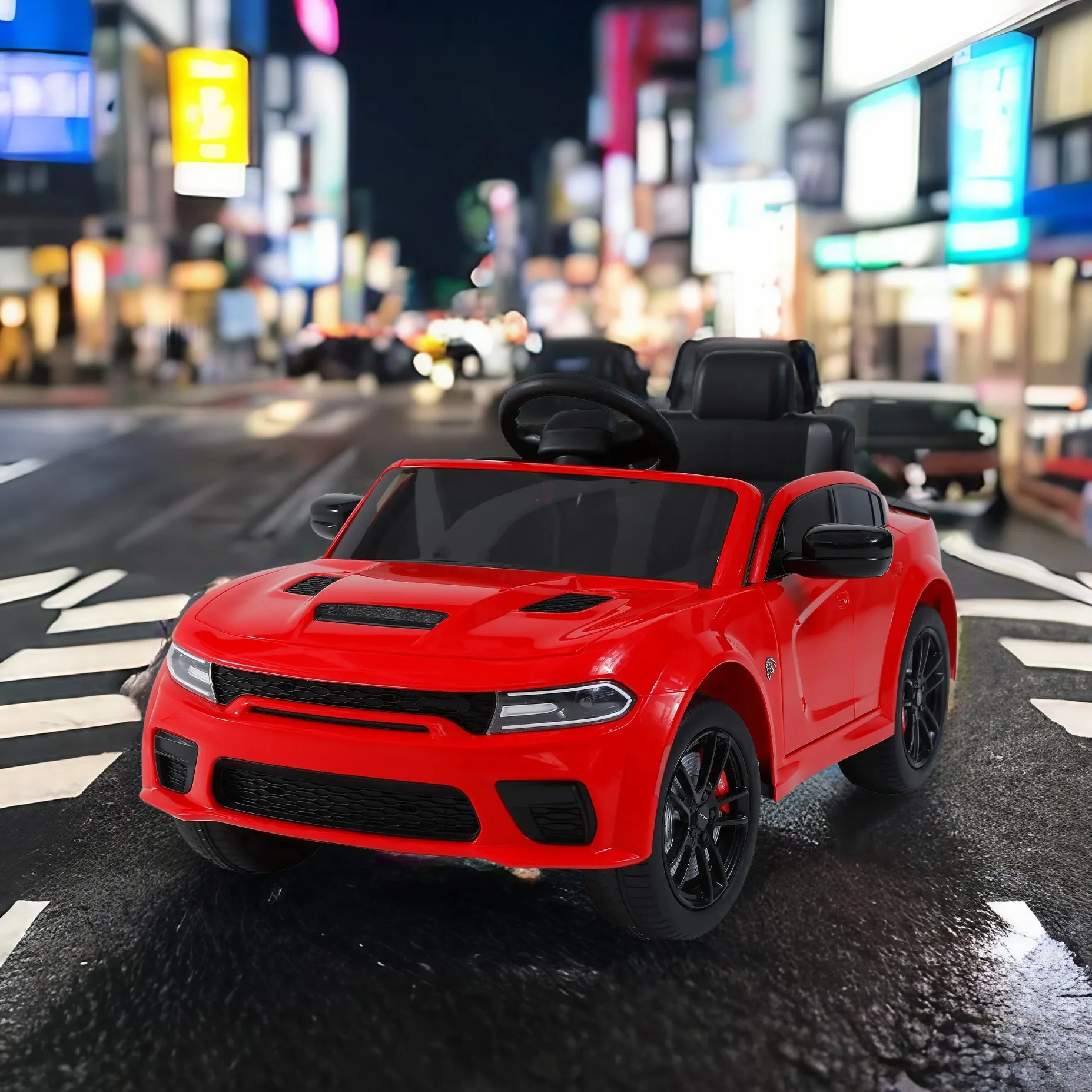 

Licensed Dodge Charger 12v Kids ride on car W/Parents Remote Control ,electric cart for kids Three speed adjustable,electric car