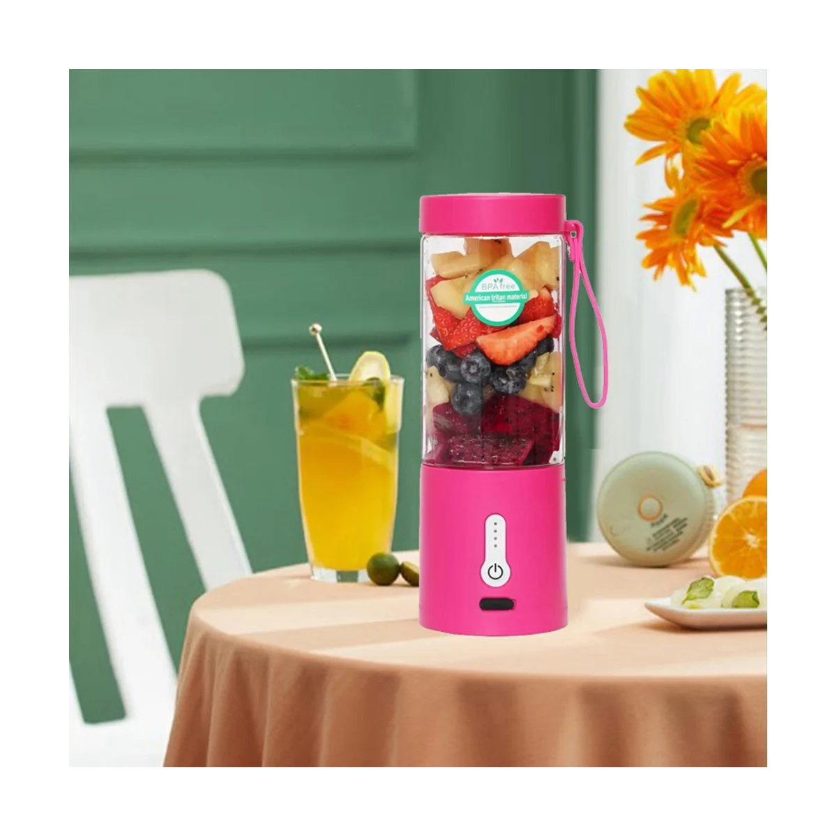 Spremiagrumi Elettrico Da 530Ml Frullatore Portatile Per Frullato Frullatore Portatile Ricaricabile Usb Mini Frullatore Per Spremiagrumi-A